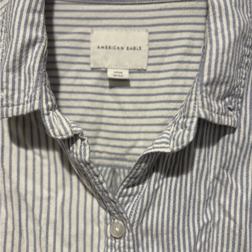 Gorgeous Button Down American Eagle Blouse White … - image 5